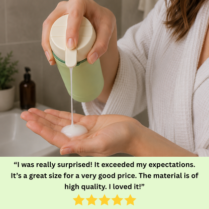 Ulabai™ 4-in-1 Travel Dispenser Bottle | TSA Approved, Leakproof & Space Saving